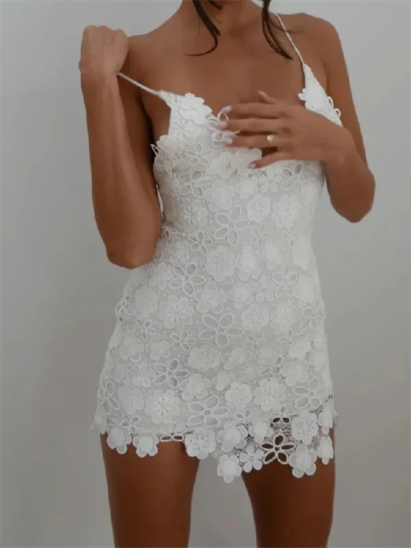 wrap style mini dressesFashionSierra - Elegant Lace Floral Summer Party Short Mini Dress wrap style mini dressesFashionSierra - Elegant Lace Floral Summer Party Short Mini Dress