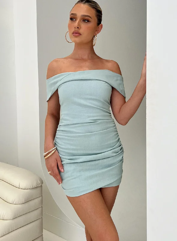 long sleeve mini dressesMarcia Mini Dress Blue