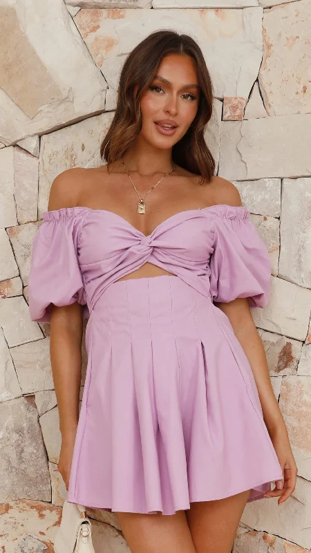 bridal party mini dressesStelle Mini Dress - Lilac