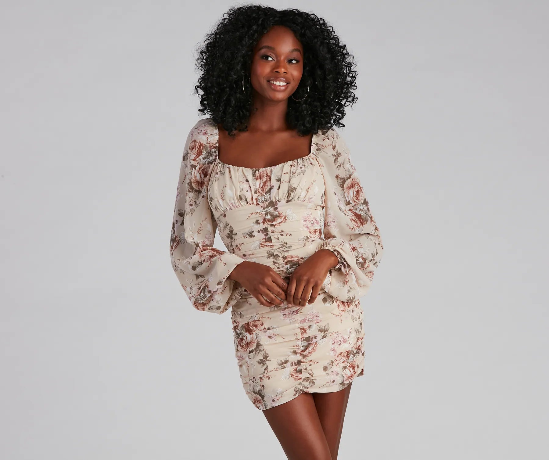 baby girl mini dressesVintage Rose Crepe Ruched Mini Dress